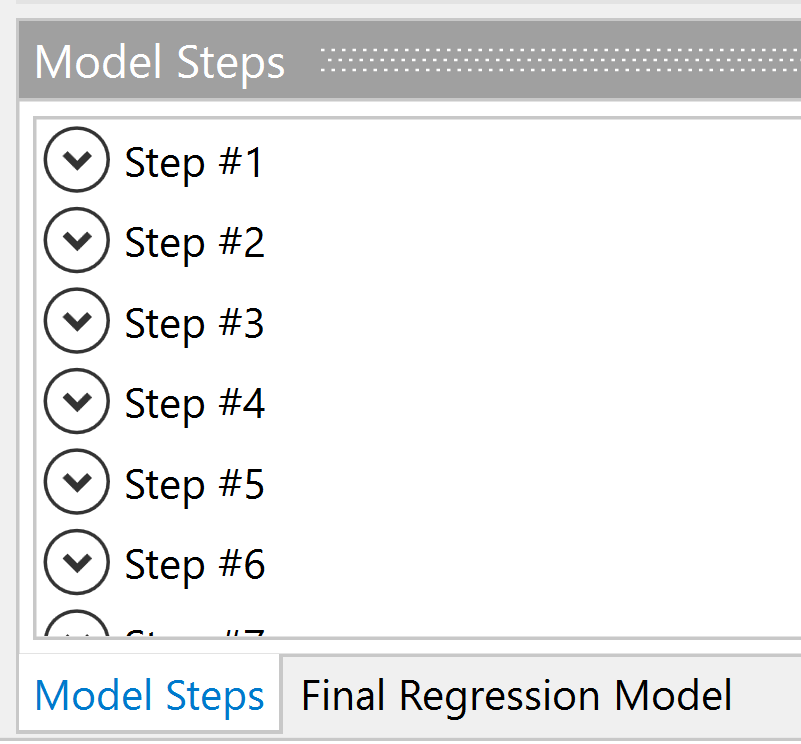 Model steps
