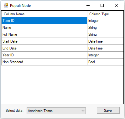 Configuring a populi node