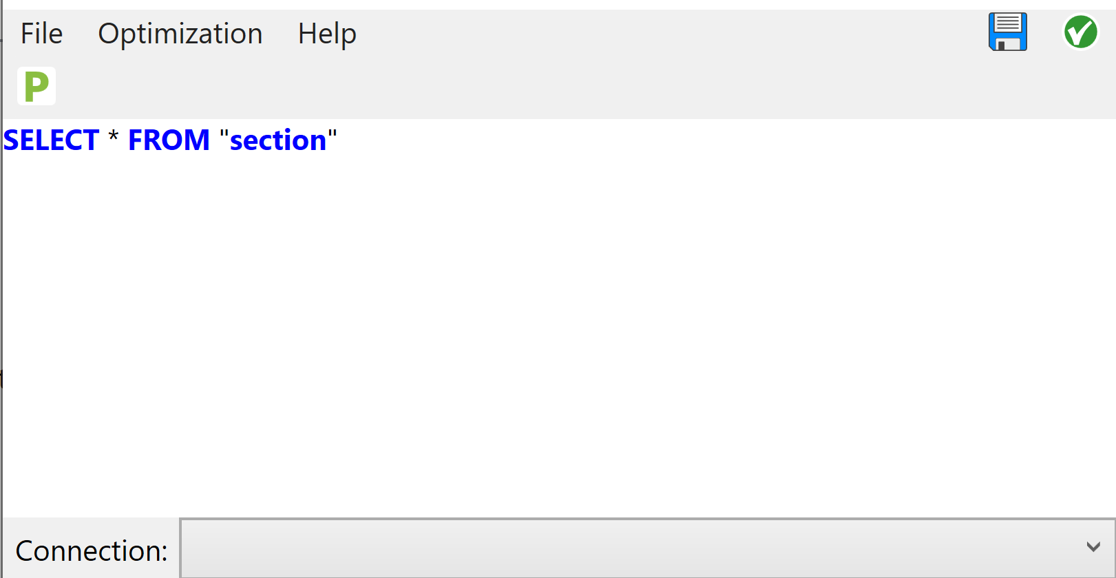 Inside the Query node