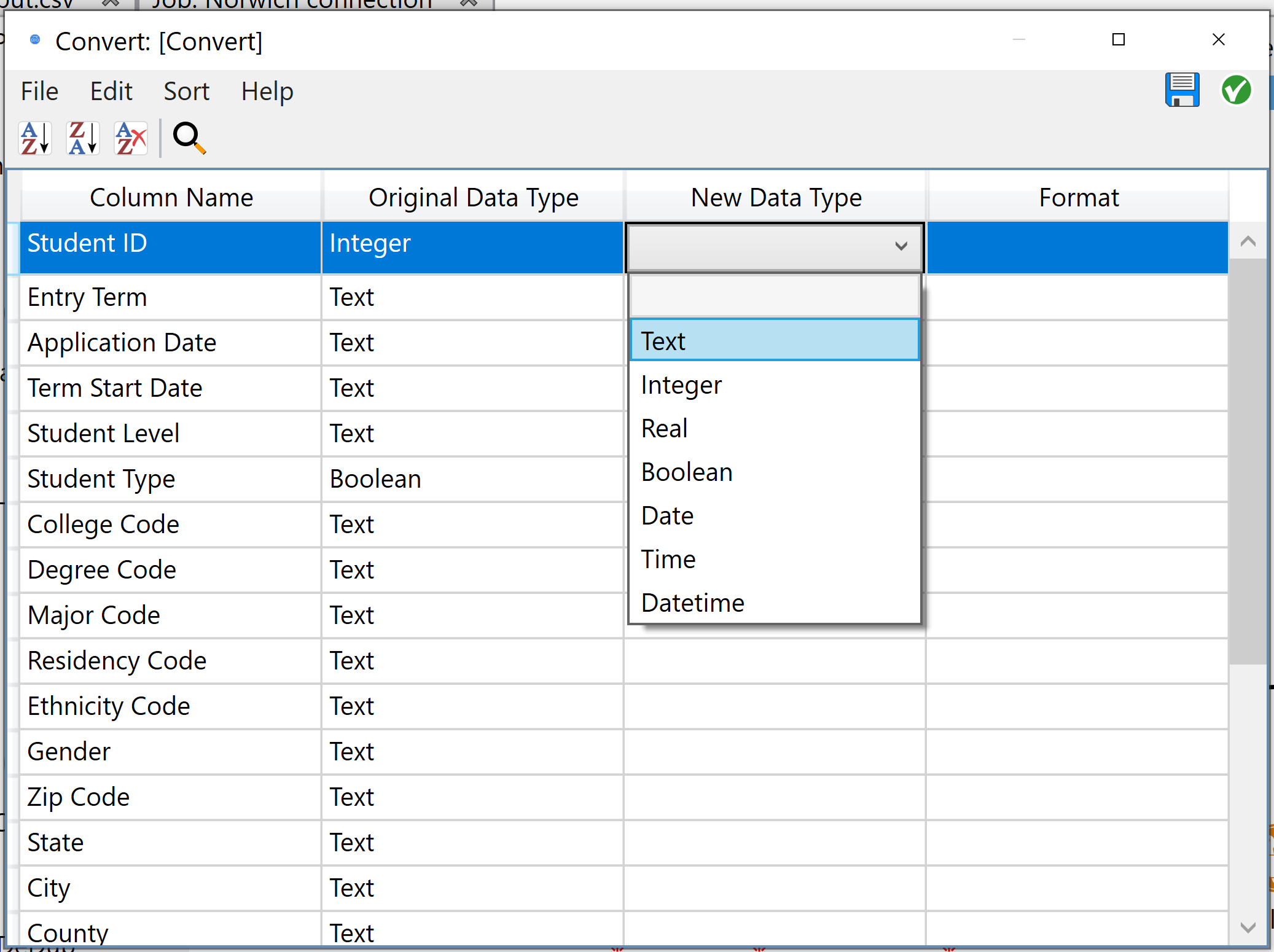 Convert Node – EAB Rapid Insight