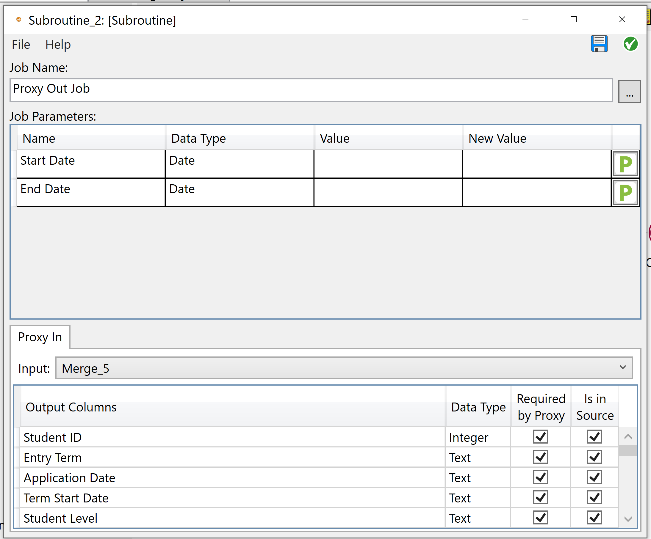 Configuring a subroutine with a proxy in node