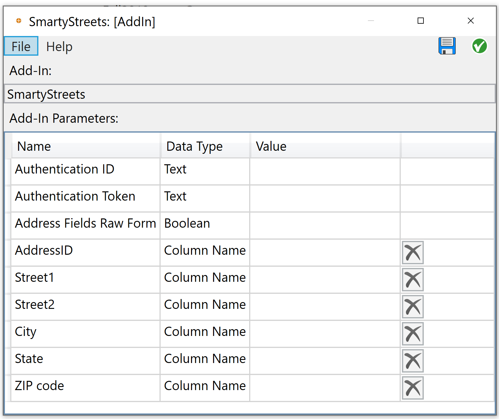 Configuring a SmartyStreets node